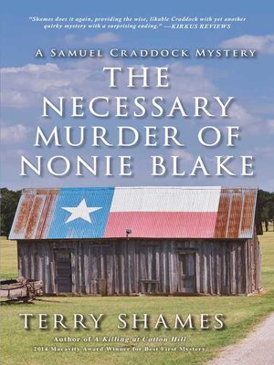 cover image of The Necessary Murder of Nonie Blake